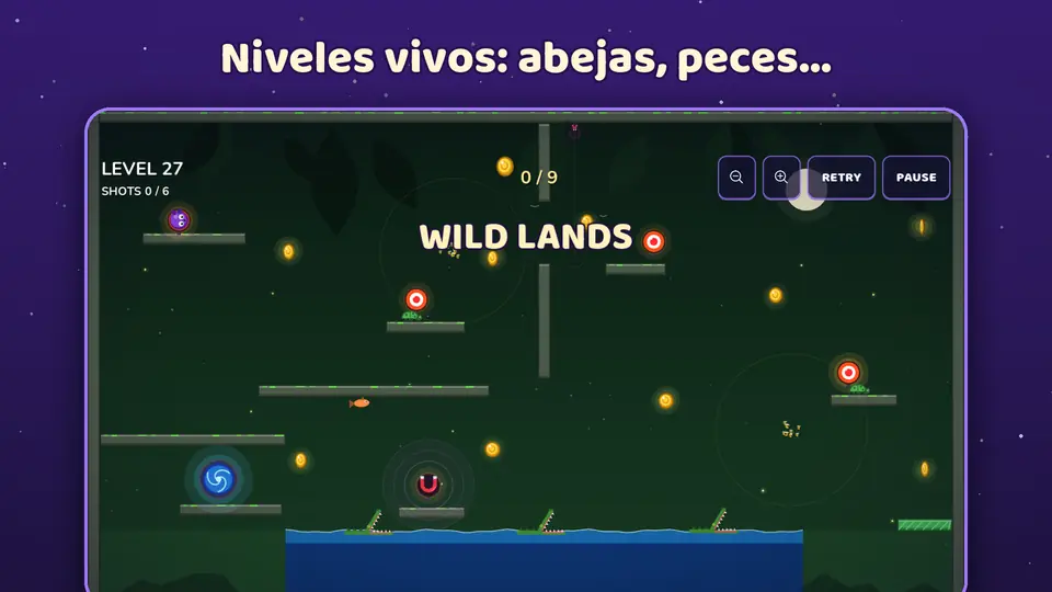 Niveles vivos: abejas, peces...