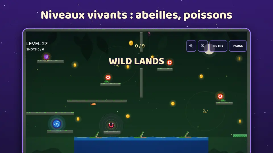 Niveaux vivants : abeilles, poissons